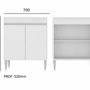 Balcão De Cooktop 70cm