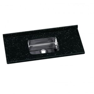 Cuba Marmorite Preta com Inox