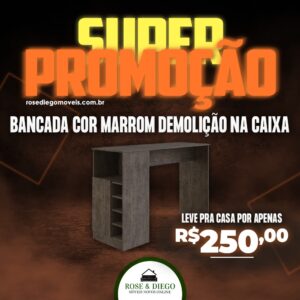 Bancada cor Marrom demolição na caixa