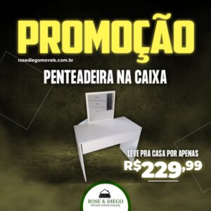 Penteadeira na caixa