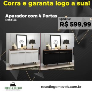 Aparador com 4 Portas Ref:3133