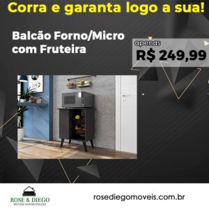 Balcão Forno/Micro com Fruteira