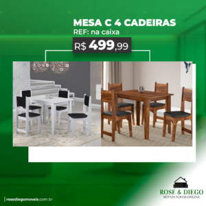 Mesa com 4 Cadeiras