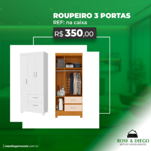 Roupeiro 3 Portas