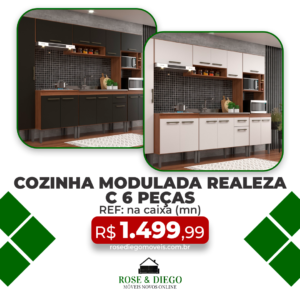 Cozinha Modulada Realeza com 6 Peças