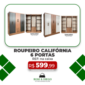 Roupeiro Califórnia 6 Portas