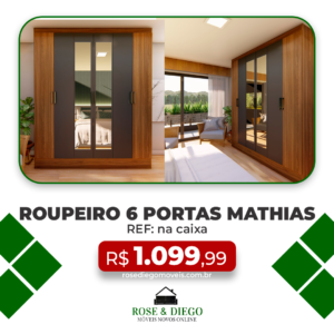 Roupeiro 6 Portas Mathias